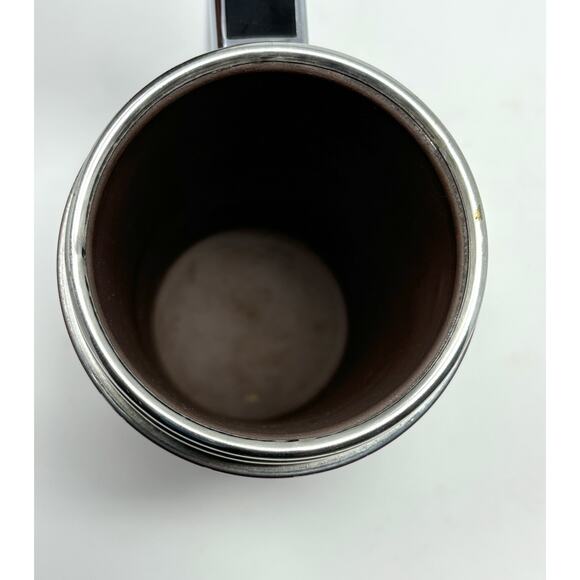 USED Pure Silver Liner Vacuum Cup Stainless Steel Thermos Silver Cup with Handle - Picture 6 of 10